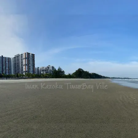 Sea View & Pool View & Wifi & Netflix At Iman Kazoku Timurbay Ville Studio 2Bdr Kuantan Exterior photo