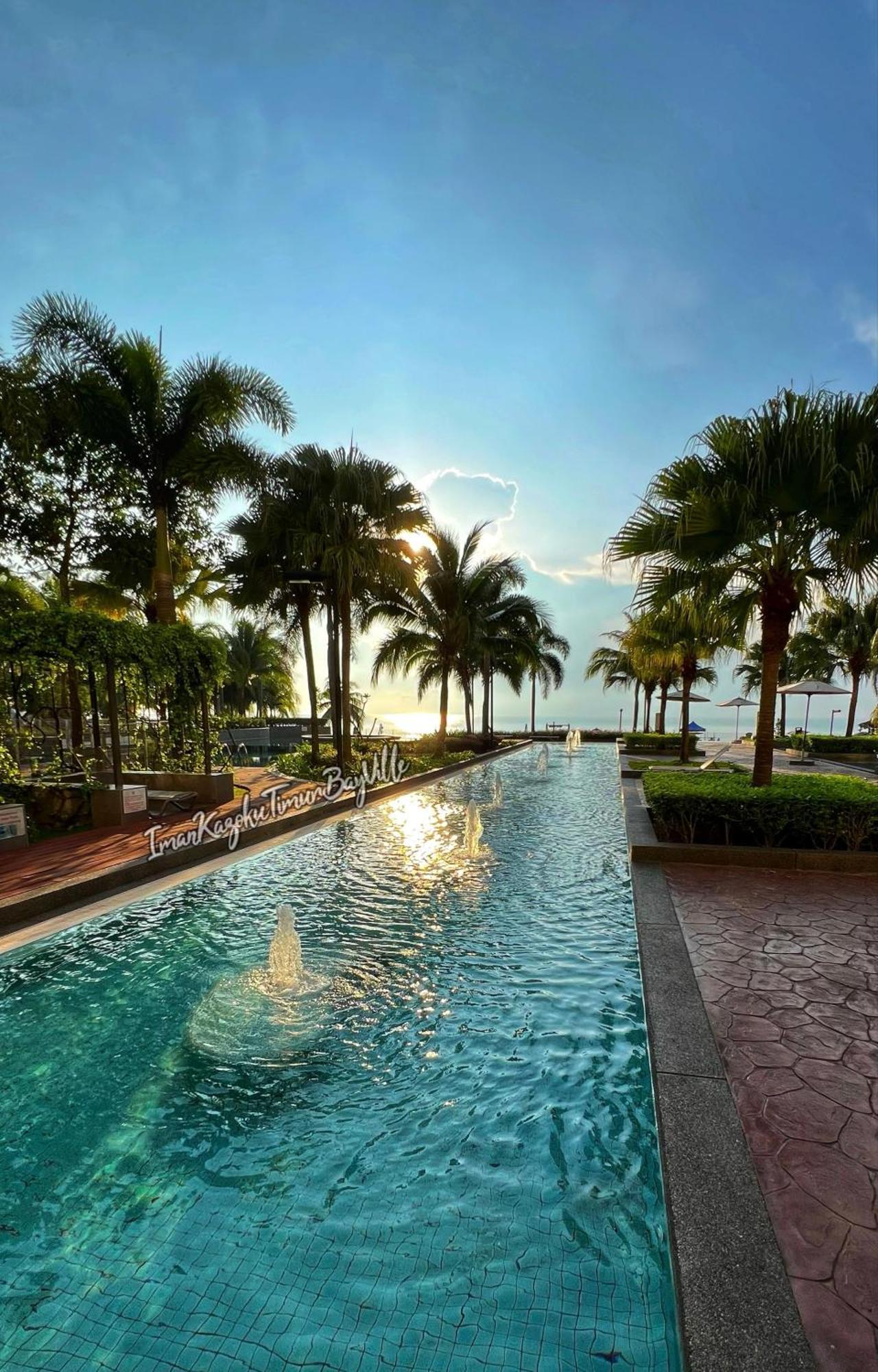 Sea View & Pool View & Wifi & Netflix At Iman Kazoku Timurbay 2bdr Apartment Kuantan