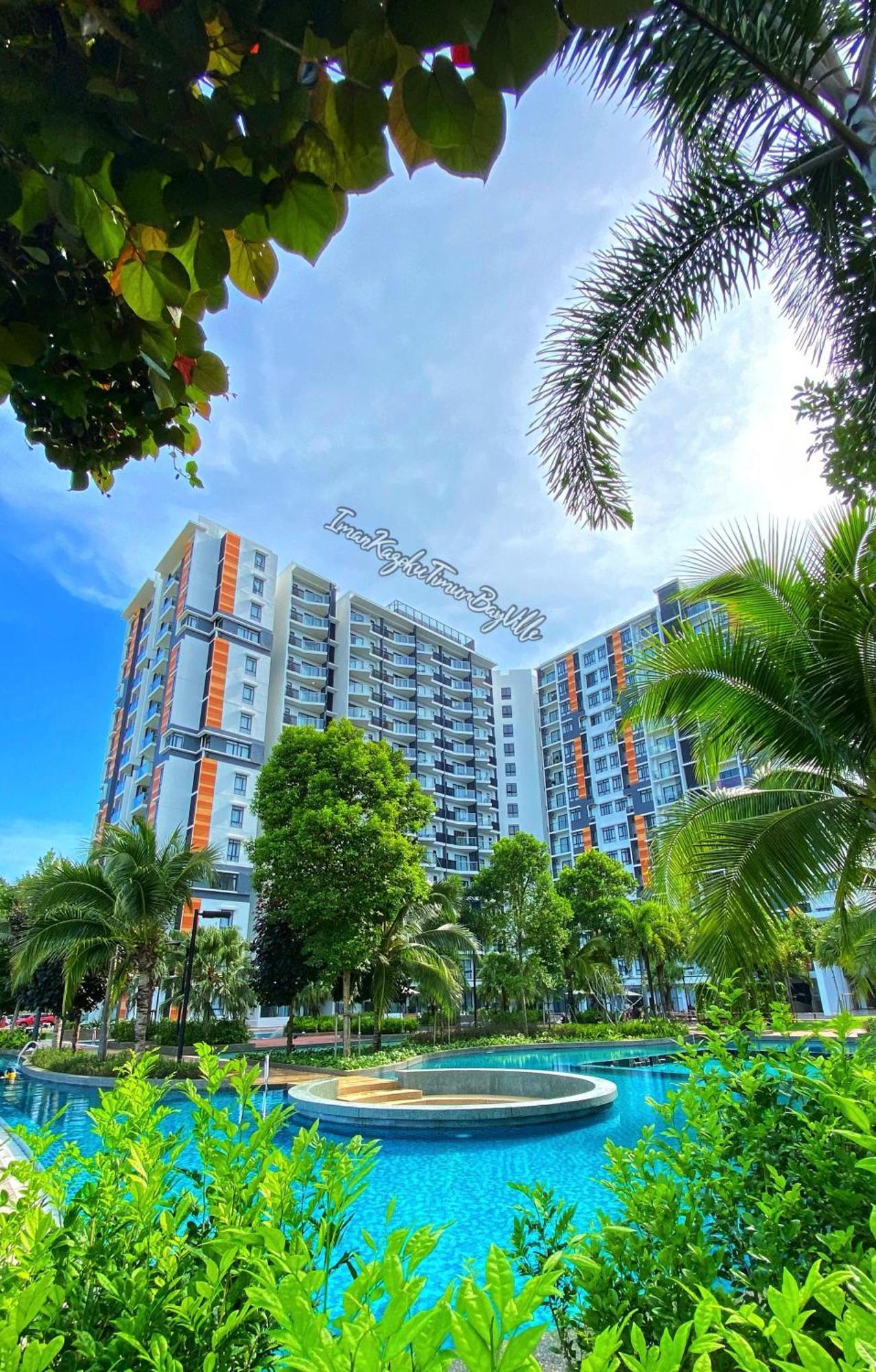Sea View & Pool View & Wifi & Netflix At Iman Kazoku Timurbay 2bdr Apartment *