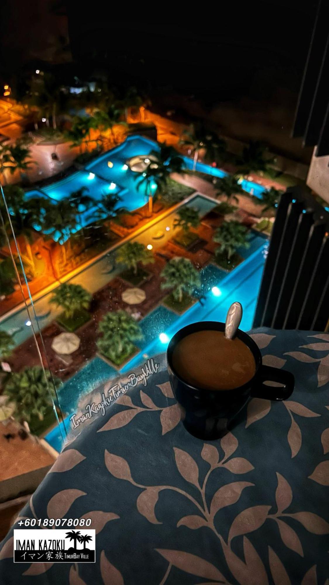 Apartment Sea View & Pool View & Wifi & Netflix At Iman Kazoku Timurbay 2bdr *
