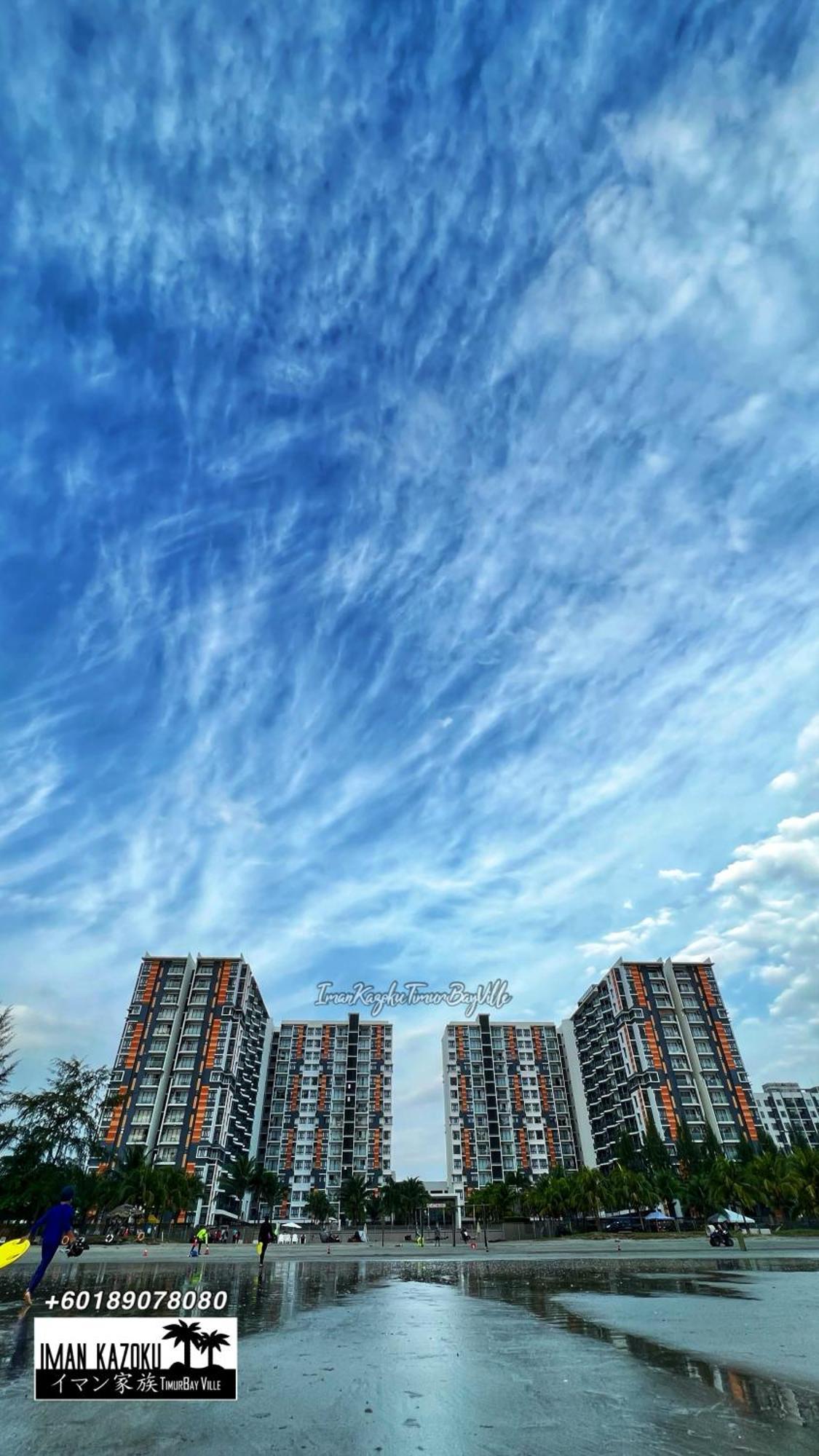 Apartment Sea View & Pool View & Wifi & Netflix At Iman Kazoku Timurbay 2bdr Kuantan